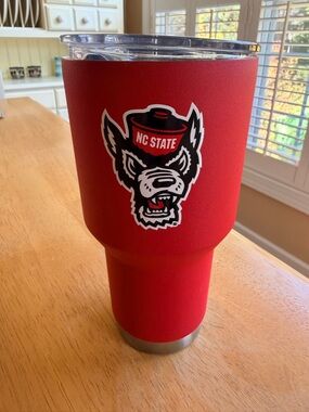 NC State Red Insulated Tumbler with Wolfpack Logo